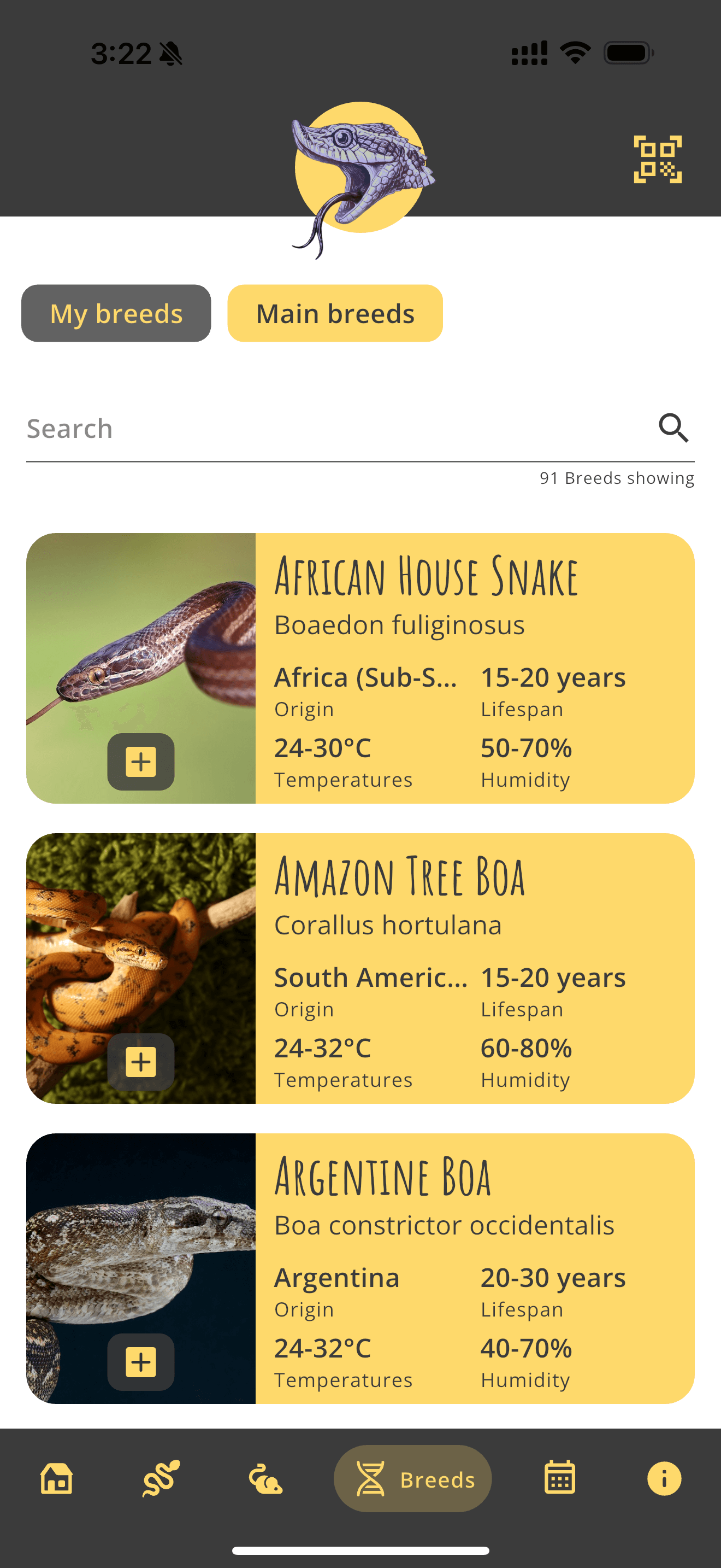 Extensive Breed Database